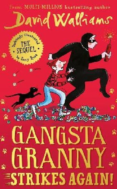 Clawr llyfr / Book cover: Gangsta Granny Strikes Again