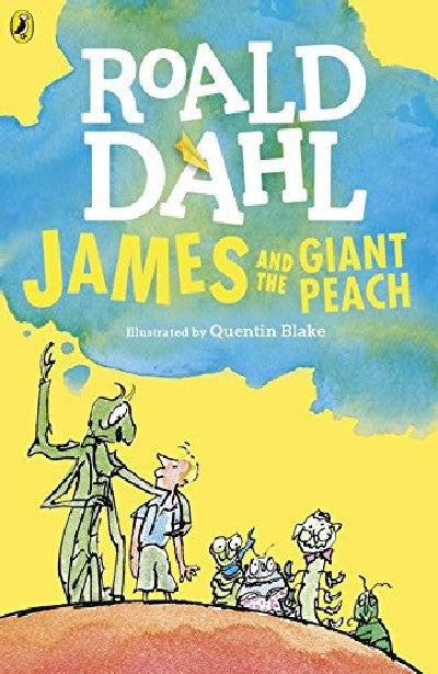 Clawr llyfr / Book cover: James and the Giant Peach