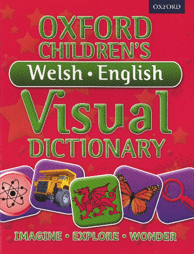 Clawr llyfr / Book cover: Oxford Children's Welsh English Visual Dictionary