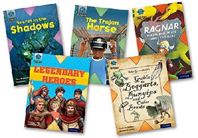 Clawr llyfr / Book cover: Project X: Band 12 Grey - Myths and Legends (Mixed Pack of 5)