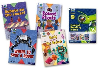 Clawr llyfr / Book cover: Project X: Band 10 White - Robots (Mixed Pack of 4)
