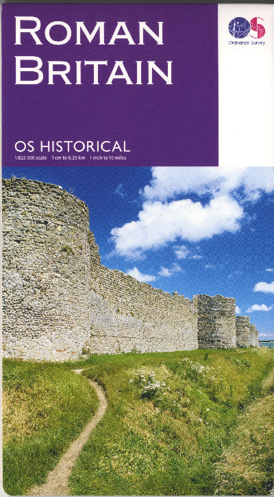 Clawr llyfr / Book cover: O.S. Roman Britain Historical Map