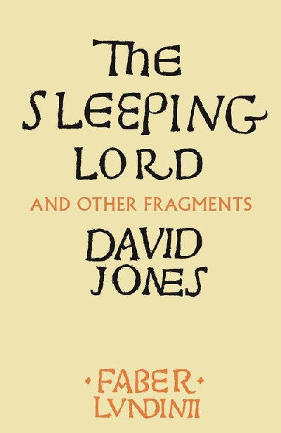 Clawr llyfr / Book cover: Sleeping Lord and Other Fragments, The