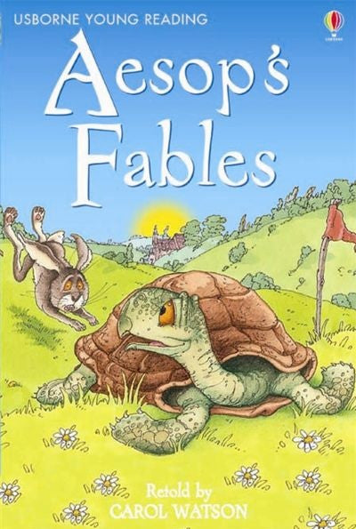 Clawr llyfr / Book cover: Usborne Young Reading: Aesop's Fables