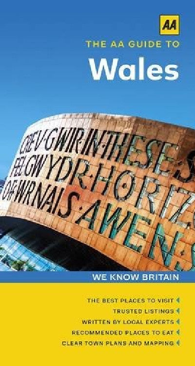 Clawr llyfr / Book cover: The AA Guide to Wales