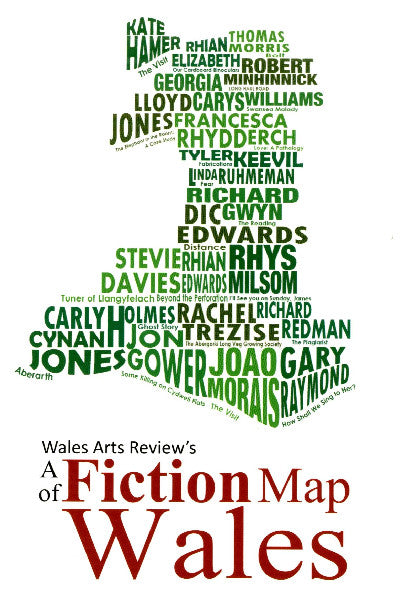 Clawr llyfr / Book cover: Fiction Map of Wales, A