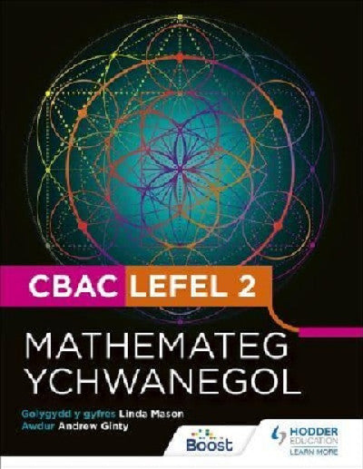Clawr llyfr / Book cover: CBAC Lefel 2 Mathamateg Ychwanegol