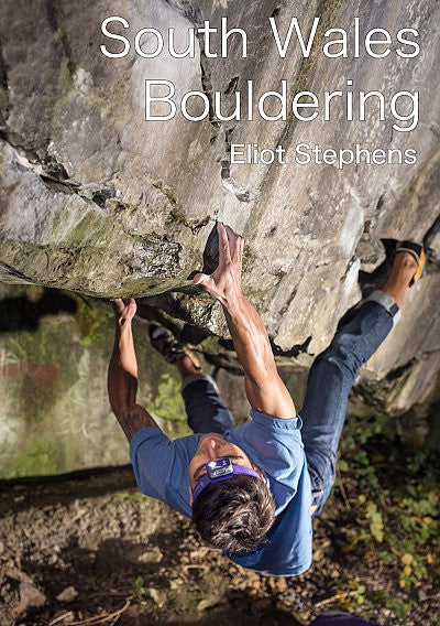 Clawr llyfr / Book cover: South Wales Bouldering