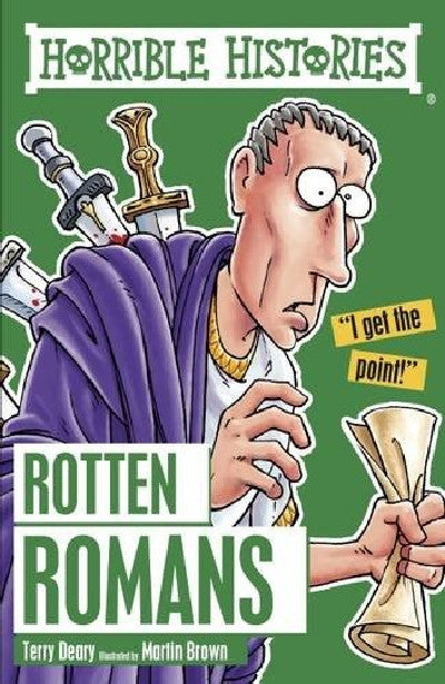 Clawr llyfr / Book cover: Horrible Histories: Rotten Romans