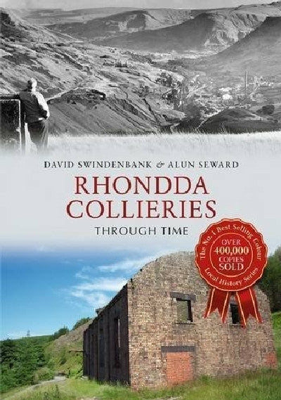 Clawr llyfr / Book cover: Rhondda Collieries Through Time