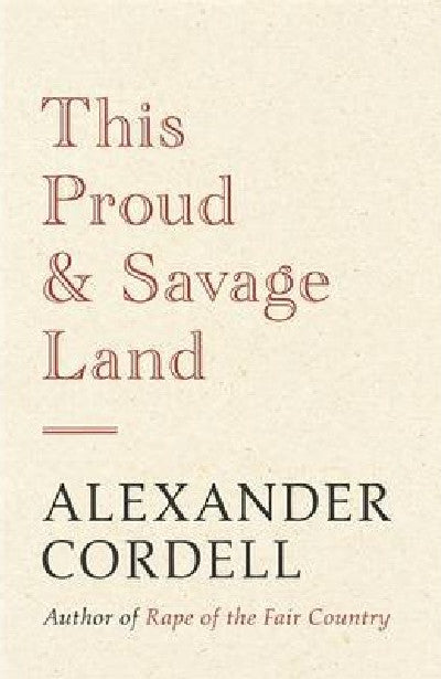 Clawr llyfr / Book cover: This Proud and Savage Land