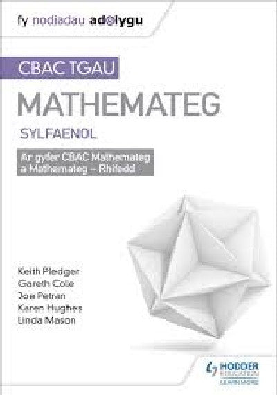 Clawr llyfr / Book cover: TGAU CBAC Canllaw Adolygu Mathemateg: Sylfaenol