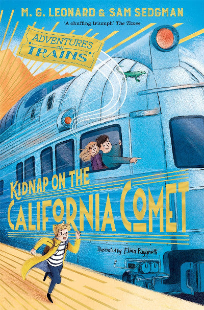 Clawr llyfr / Book cover: Kidnap on the California Comet