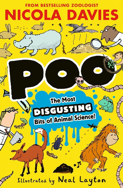 Clawr llyfr / Book cover: Poo: The Most Disgusting Bits of Animal Science!