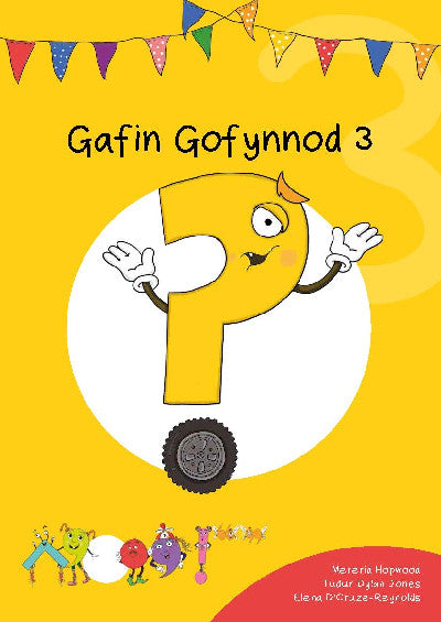 Clawr llyfr / Book cover: Cyfres Cymeriadau Difyr: Glud y Geiriau - Gafin Gofynnod 3