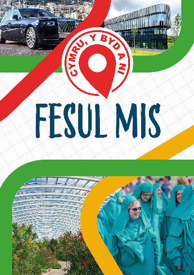Clawr llyfr / Book cover: Cymru, Y Byd a Ni: Fesul Mis