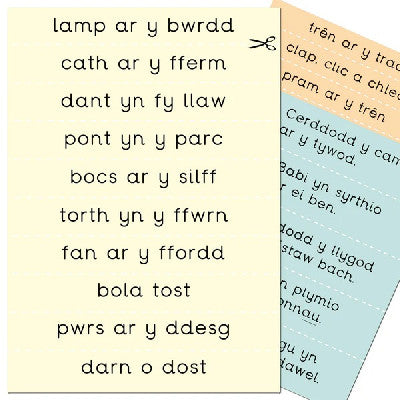 Cerdyn cyfarch / Greeting card: Tric a Chlic Cam 2 - Stribedi Darllen