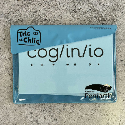 Cerdyn cyfarch / Greeting card: Tric a Chlic Cam 3 - Waled Cardiau Saffir