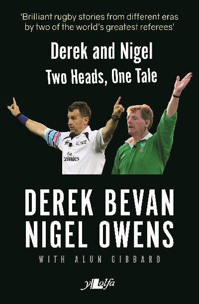 Clawr llyfr / Book cover: Derek and Nigel - Two Heads, One Tale — Two Heads, One Tale