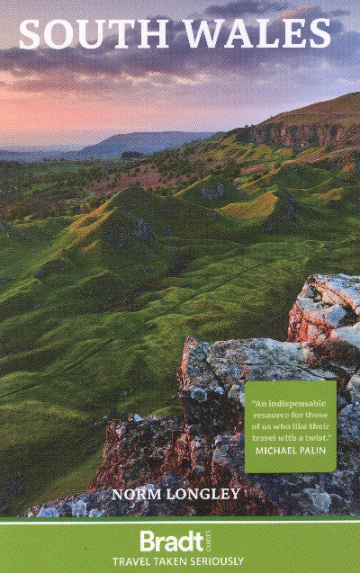 Clawr llyfr / Book cover: Bradt Travel Guide: South Wales