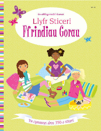 Clawr llyfr / Book cover: Llyfr Sticeri Ffrindiau Gorau