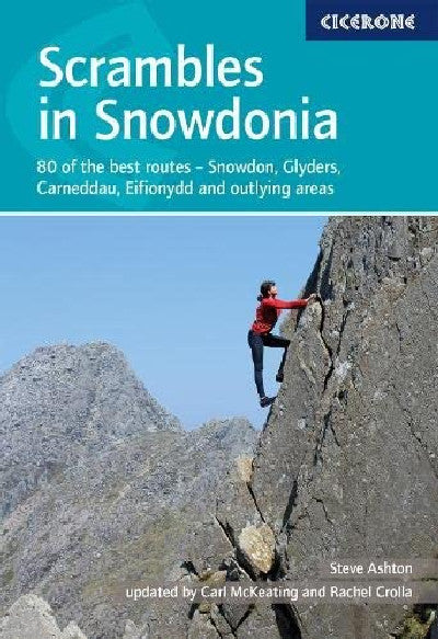 Clawr llyfr / Book cover: Scrambles in Snowdonia