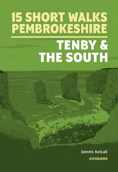 Clawr llyfr / Book cover: Short Walks in Pembrokeshire: Tenby and the South