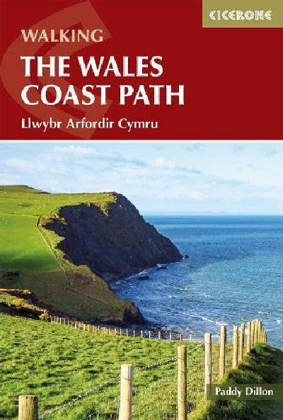 Clawr llyfr / Book cover: Walking the Wales Coast Path - Llwybr Arfordir Cymru