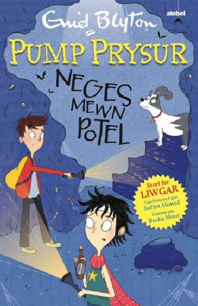 Clawr llyfr / Book cover: Pump Prysur: Neges Mewn Potel