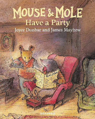 Clawr llyfr / Book cover: Mouse and Mole Have a Party