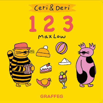 Clawr llyfr / Book cover: Ceri and Deri 123