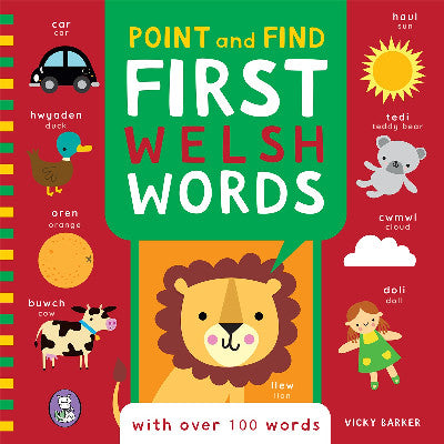 Clawr llyfr / Book cover: Point and Find: First Welsh Words