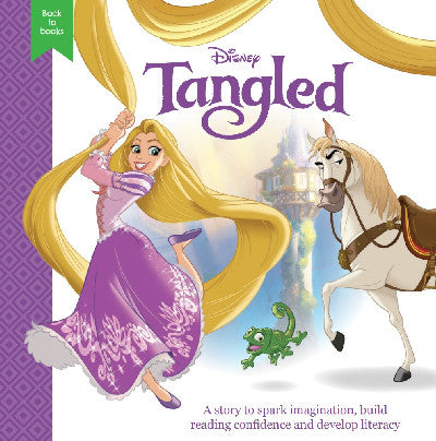 Clawr llyfr / Book cover: Disney Back to Books: Tangled
