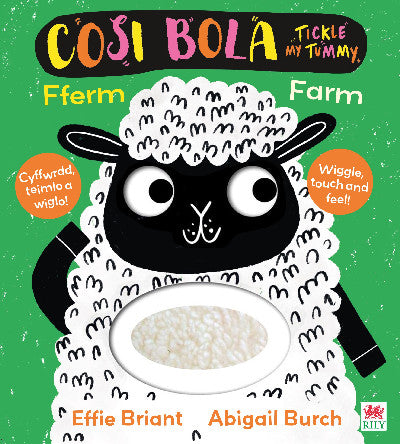 Clawr llyfr / Book cover: Cosi Bola Fferm / Tickle my Tummy Farm