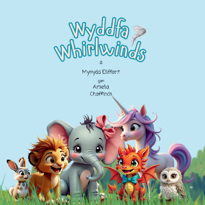 Clawr llyfr / Book cover: Wyddfa Whirlwinds a Mynydd Eliffant