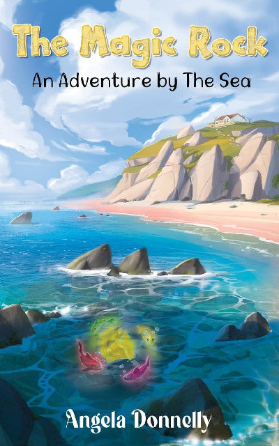 Clawr llyfr / Book cover: The Magic Rock - An Adventure by the Sea