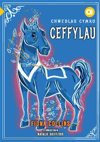Clawr llyfr / Book cover: Cyfres Amdani: Chwedlau Cymru - Ceffylau