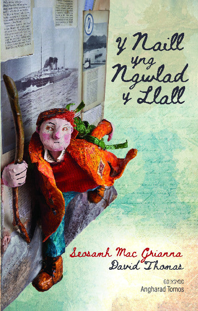Clawr llyfr / Book cover: Y Naill yng Ngwlad y Llall - Taith Gwyddel yng Nghymru; Taith Cymry yn Iwerddon — Taith Gwyddel yng Nghymru; Taith Cymry yn Iwerddon