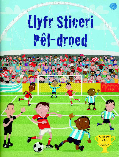 Clawr llyfr / Book cover: Llyfr Sticeri Pêl-Droed