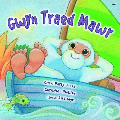 Clawr llyfr / Book cover: Cyfres Parc y Bore Bach: Gwyn Traed Mawr