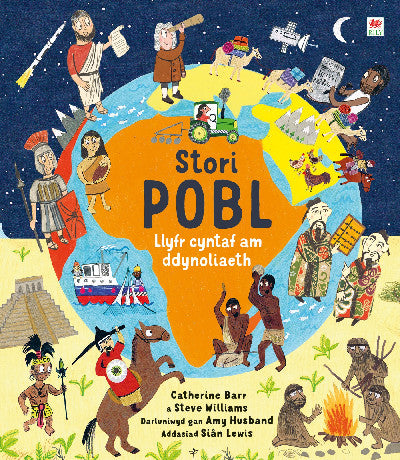 Clawr llyfr / Book cover: Stori Pobl - Llyfr Cyntaf am Ddynoliaeth