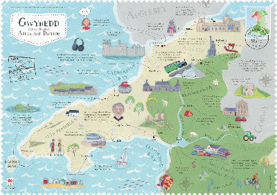 Poster: Wales on the Map: Gwynedd Poster (Arfon and Dwyfor - English)