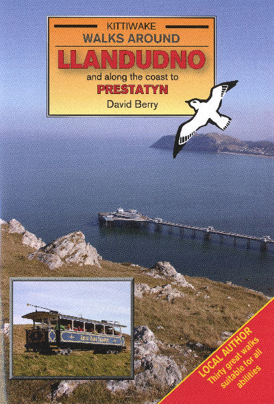 Clawr llyfr / Book cover: Walks Around Llandudno and Along the Coast to Prestatyn
