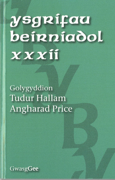 Clawr llyfr / Book cover: Ysgrifau Beirniadol XXXII