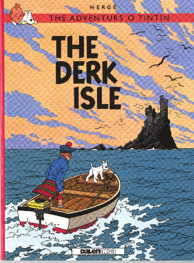 Clawr llyfr / Book cover: Adventurs o Tintin, The: The Derk Isle