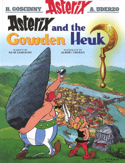 Clawr llyfr / Book cover: Asterix and the Gowden Heuk