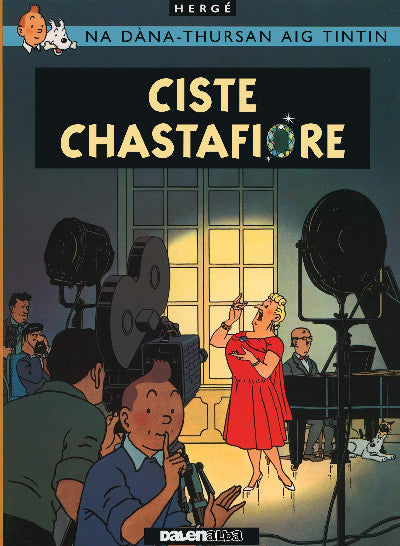 Clawr llyfr / Book cover: Tintin Sa Gàidhlig: Ciste Chastafiore (Tintin in Gaelic)