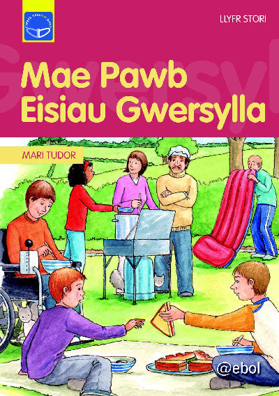 Clawr llyfr / Book cover: Cyfres Darllen Difyr: Mae Pawb Eisiau Gwersylla — Llyfr Stori