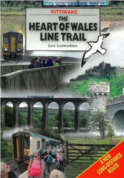 Clawr llyfr / Book cover: The Heart of Wales Line Trail