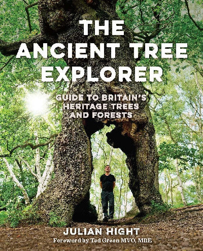 Clawr llyfr / Book cover: The Ancient Tree Explorer — Over 300 heritage trees and forests in Britain